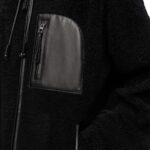 LOEWE HOODED JACKET IN SHEARLING