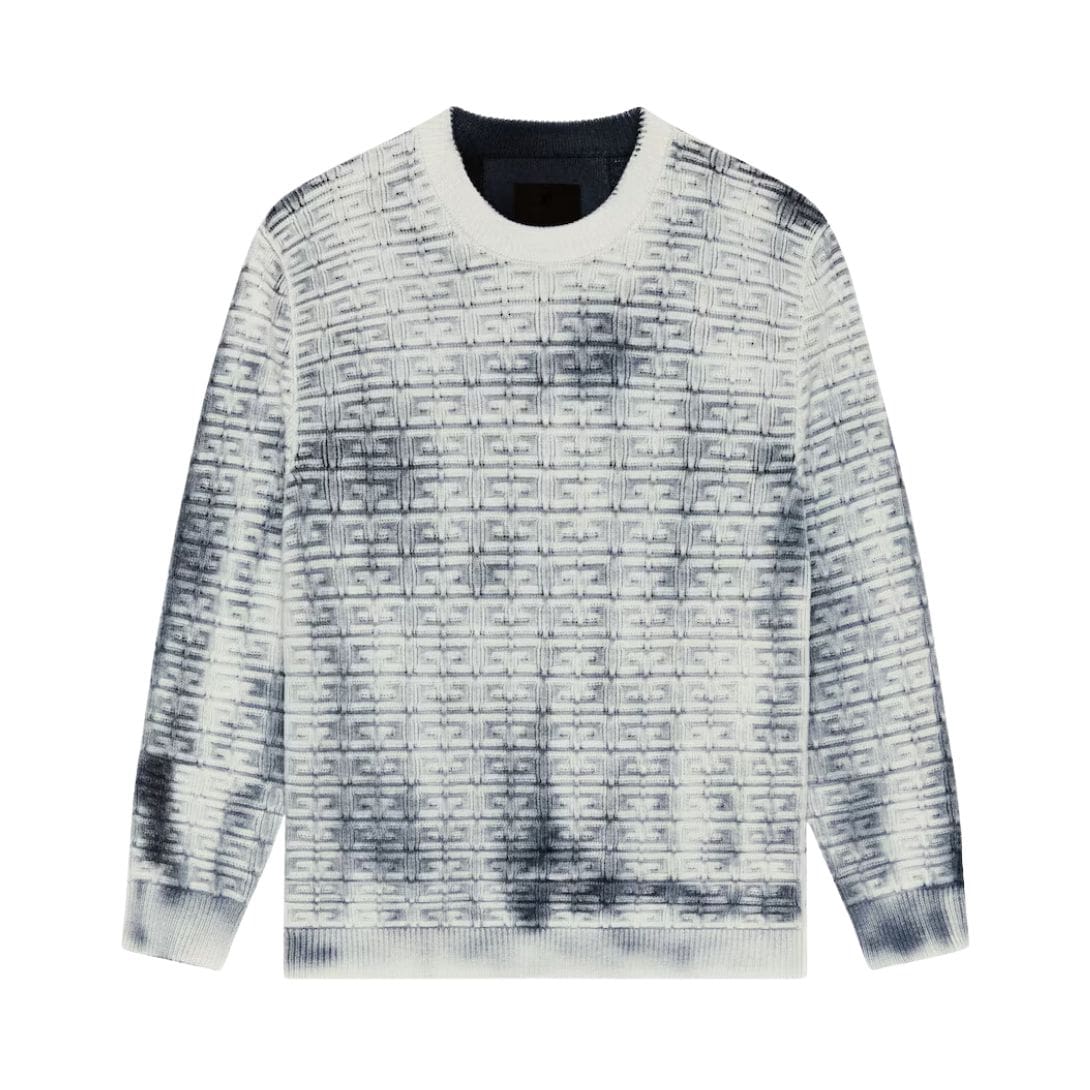 GIVENCHY SWEATER IN 4G WOOL WITH OVERDYED EFFECT