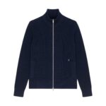 GIVENCHY ZIPPED CARDIGAN IN WOOL AND CASHMERE