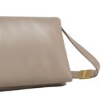MARNI BEIGE LEATHER PRISMA SHOULDER BAG