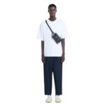 MARNI BLACK LEATHER TRUNKAROO CROSSBODY BAG