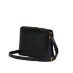 MARNI BLACK LEATHER TRUNKAROO MEDIUM SHOULDER BAG