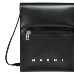 MARNI BLACK POUCH WITH SHOELACE STRAP