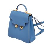 MARNI BLUE LEATHER TRUNKAROO BACKPACK