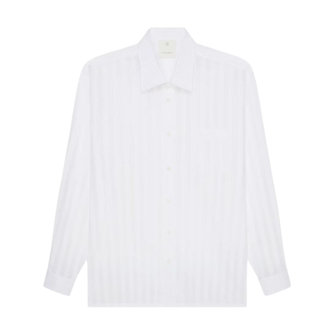 GIVENCHY SHIRT IN COTTON VOILE WITH STRIPES