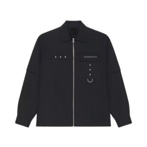 GIVENCHY SHIRT IN COTTON WITH METAL DETAILS