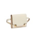 MARNI CREAM LEATHER TRUNKAROO BUM BAG