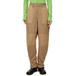 LOEWE CARGO TROUSERS IN VISCOSE AND LINEN