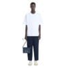 MARNI DEEP BLUE LEATHER TRUNKAROO MEDIUM SHOULDER BAG