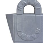 MARNI GREY LEATHER SWEEDY SMALL TOTE BAG