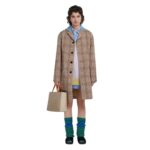 MARNI MUSEO SOFT BAG EW IN GREY GREEN AND BEIGE LEATHER