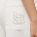 LOEWE CROPPED TROUSERS IN DENIM