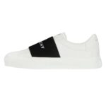 CITY SPORT SNEAKERS IN LEATHER WITH GIVENCHY STRAP