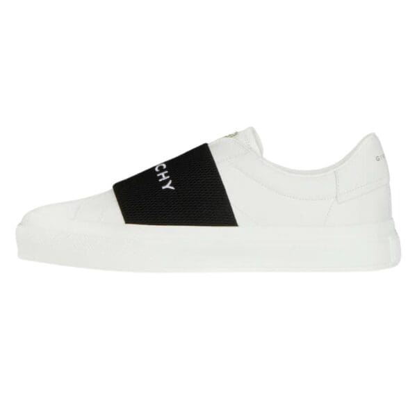 CITY SPORT SNEAKERS IN LEATHER WITH GIVENCHY STRAP