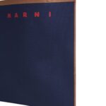 MARNI TRUNK SOFT IN BLUE AND BROWN KNIT FABRIC