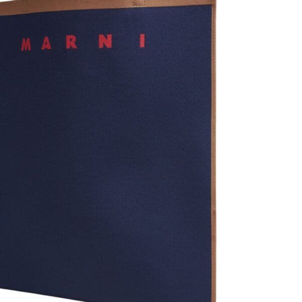 MARNI TRUNK SOFT IN BLUE AND BROWN KNIT FABRIC