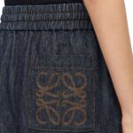 LOEWE CROPPED TROUSERS IN DENIM