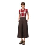 LOEWE CROPPED TROUSERS IN LINEN