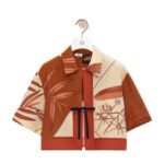 LOEWE CROPPED SHIRT IN COTTON AND SILK