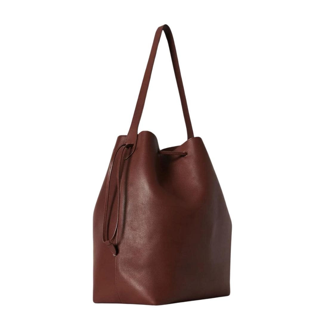 THE ROW BELVEDERE TOTE BAG IN LEATHER