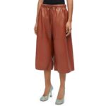 LOEWE CROPPED TROUSERS IN NAPPA LAMBSKIN