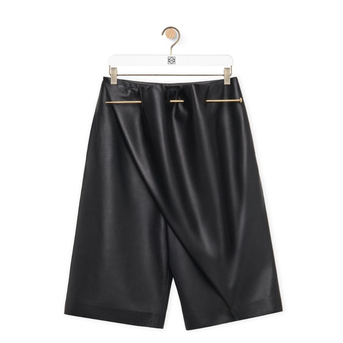 LOEWE PIN SHORTS IN NAPPA LAMBSKIN