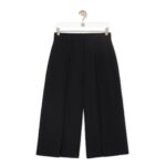 LOEWE PLEATED TROUSERS IN VISCOSE AND LINEN