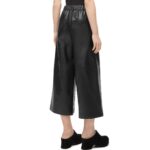 LOEWE PUZZLE FOLD CROPPED TROUSERS IN NAPPA LAMBSKIN