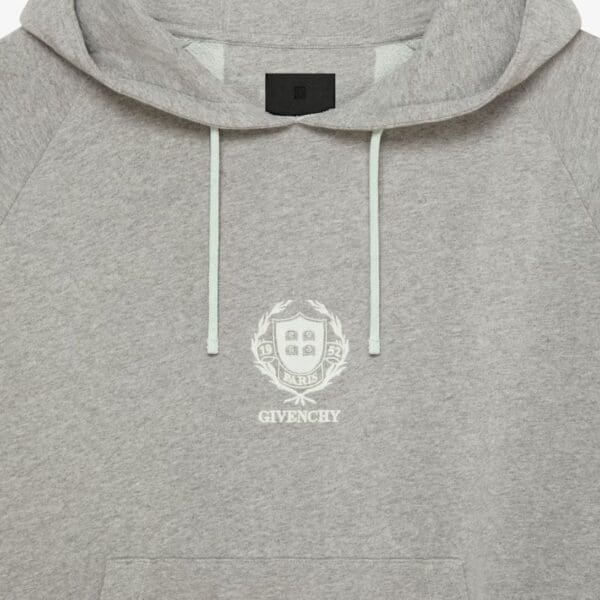 GIVENCHY CREST OVERSIZED SLEEVELESS HOODIE IN FLEECE