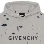 GIVENCHY OVERSIZED HOODIE IN DESTROYED FLEECE