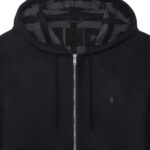 GIVENCHY HOODIE IN DOUBLE FACE WOOL