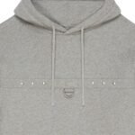 GIVENCHY HOODIE IN FLEECE WITH METAL DETAILS