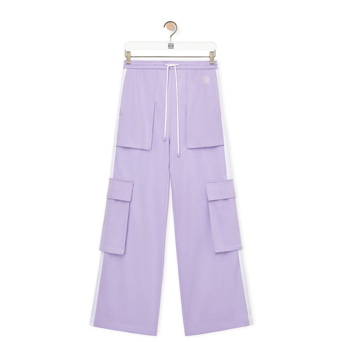 LOEWE CARGO TRACKSUIT TROUSERS IN TECHNICAL JERSEY