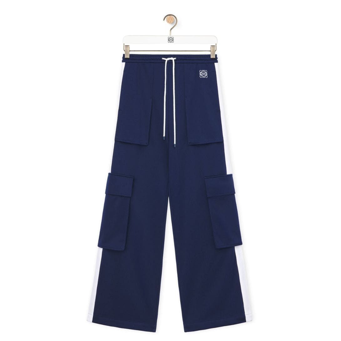 LOEWE CARGO TRACKSUIT TROUSERS IN TECHNICAL JERSEY