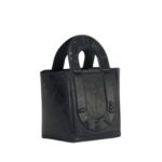 MARNI BLACK LEATHER SWEEDY SMALL TOTE BAG