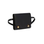 MARNI BLACK LEATHER TRUNKAROO BUM BAG