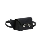 MARNI BLACK LEATHER TRUNKAROO CROSSBODY BAG
