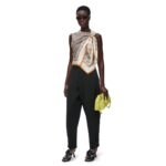 LOEWE CARGO TROUSERS IN VISCOSE AND LINEN