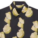 GIVENCHY HAWAIIAN SHIRT IN SILK WITH LEMONS PRINT