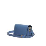 MARNI BLUE LEATHER TRUNKAROO MINI SHOULDER BAG
