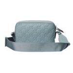 GUCCI GG RUBBER EFFECT CROSSBODY BAG IN LIGHT BLUE