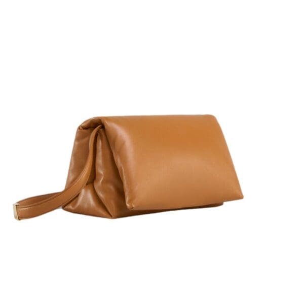 MARNI BROWN LEATHER PRISMA SHOULDER BAG