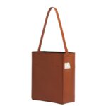 MARNI BROWN WHITE LEATHER MUSEO HOBO BAG WITH PATCHES