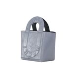 MARNI GREY LEATHER SWEEDY SMALL TOTE BAG