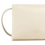 MARNI IVORY WHITE LEATHER PRISMA POUCH