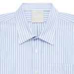 GIVENCHY STRIPED GIVENCHY CREST SHIRT IN COTTON