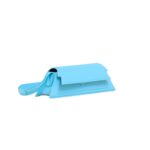 MARNI MINI TRUNKOISE BAG IN SMOOTH LIGHT BLUE LEATHER