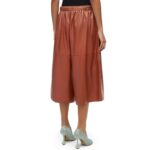 LOEWE CROPPED TROUSERS IN NAPPA LAMBSKIN