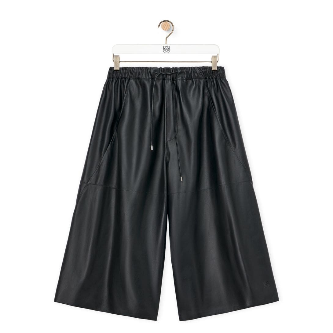 LOEWE CROPPED TROUSERS IN NAPPA LAMBSKIN