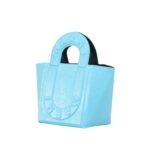 MARNI TURQUOISE LEATHER SWEEDY SMALL TOTE BAG